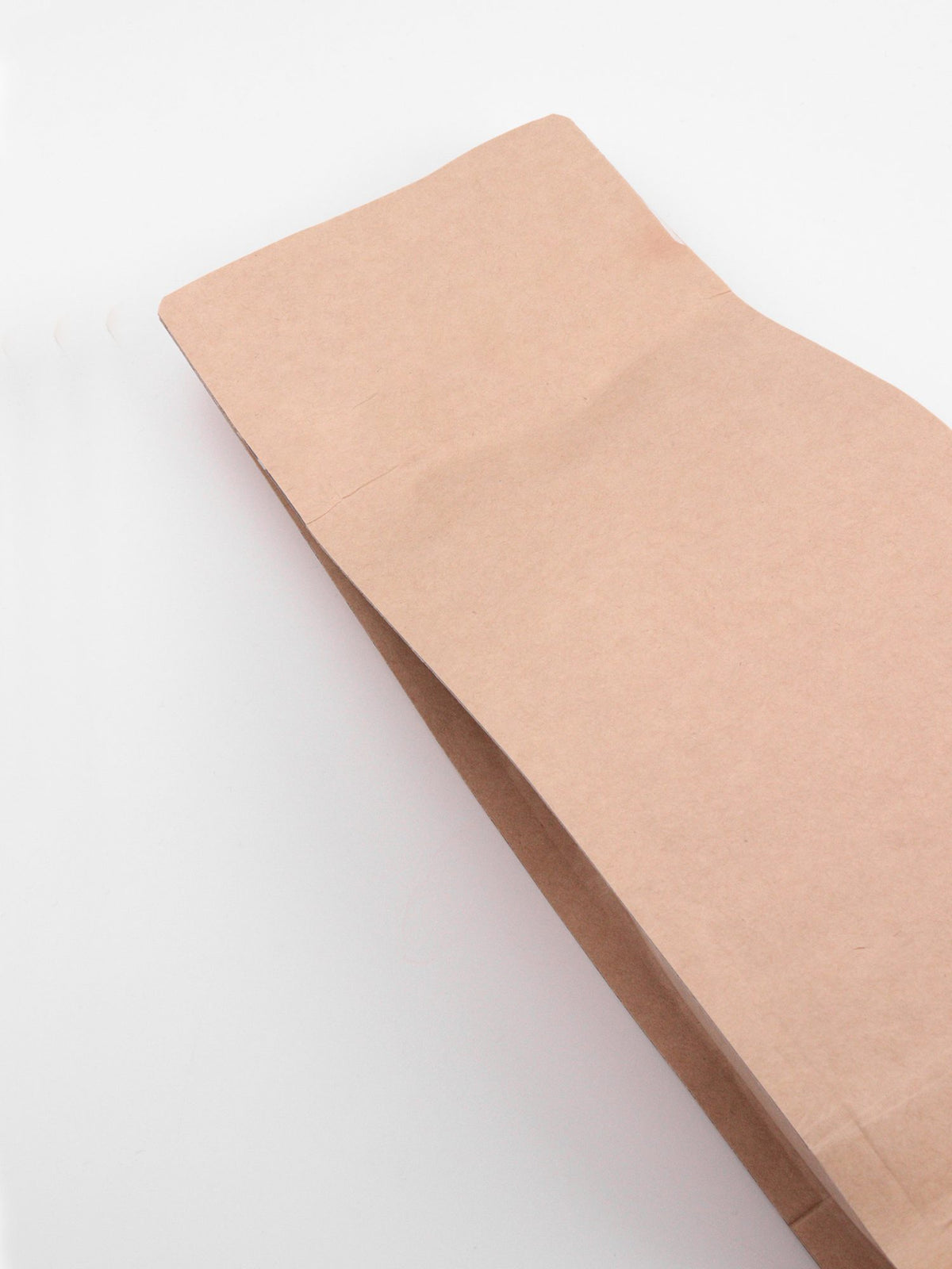 OTTO&ONE kraft flat-bottom pouch without zip – top detail view
