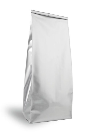 Grey Aluminum Gusseted Bag