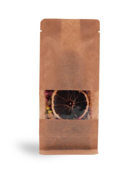Windowed Kraft Flat Bottom Packaging