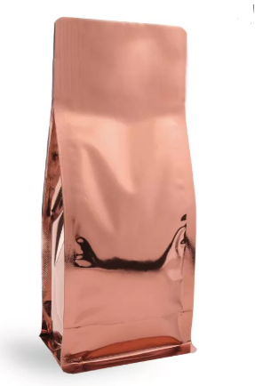 Bronze Metalized Flat Bottom Packaging