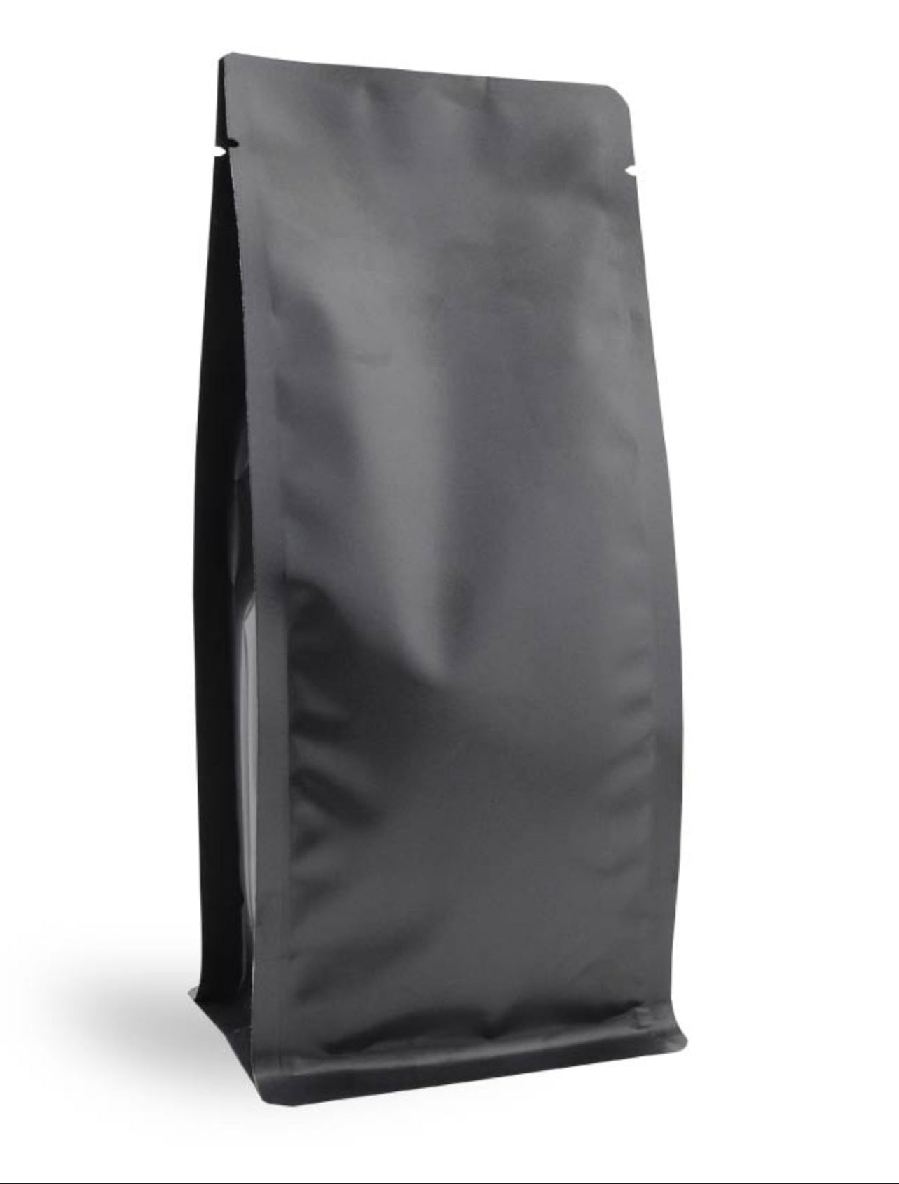 Flat matte black base without zip closure