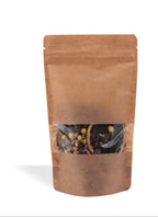 Windowed Kraft Stand-Up Pouch With Zip