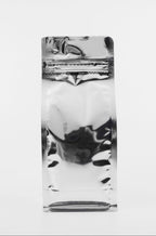 Grey Metalized Flat Bottom Packaging with Zip-Lock