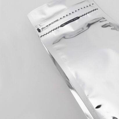 Grey Metalized Flat Bottom Packaging