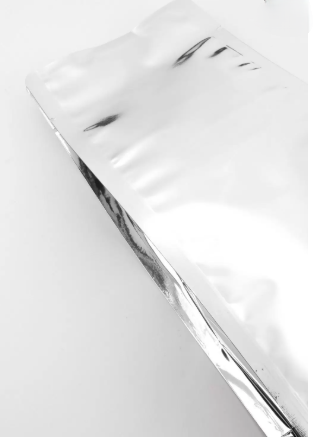 Grey Metalized Flat Bottom Packaging