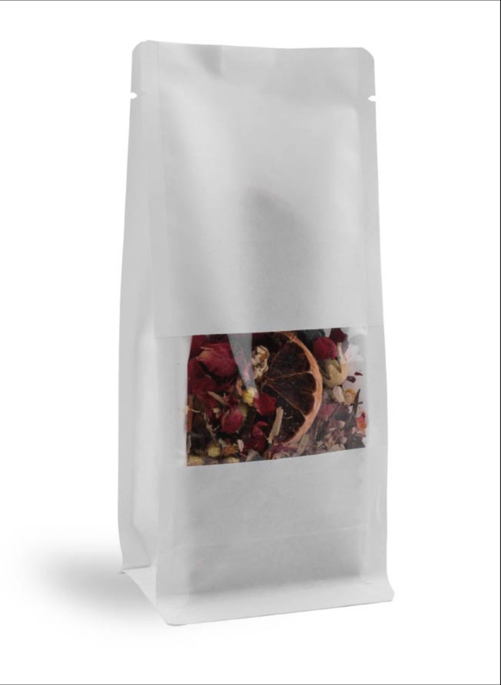 Kraft Metallized Flat Bottom Pouch With Zip
