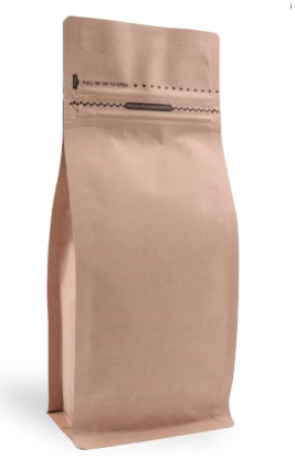 Kraft Metalized Flat Bottom Packaging with Zip-Lock