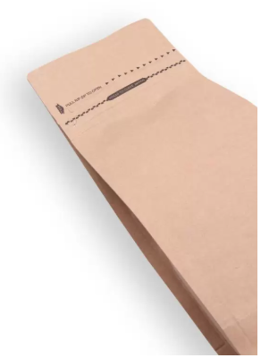 Kraft Metalized Flat Bottom Packaging with Zip-Lock