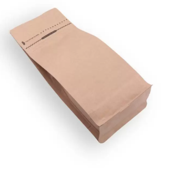 Kraft Metalized Flat Bottom Packaging with Zip-Lock