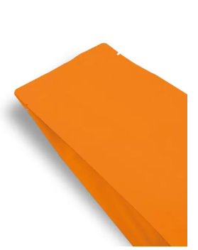 Matte Orange Metalized Flat Bottom Packaging