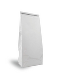 Matte White Gusseted Bag