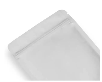 Windowed White Kraft Doypack