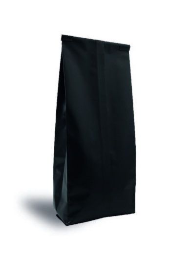 Matte Black Gusseted Bag