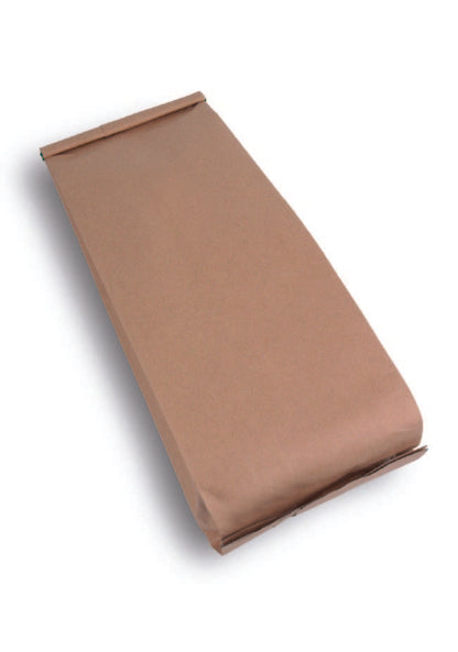 OTTO&ONE kraft gusseted pouch – laid-down angled view