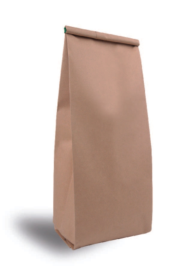 OTTO&ONE kraft gusseted pouch – standing angled view