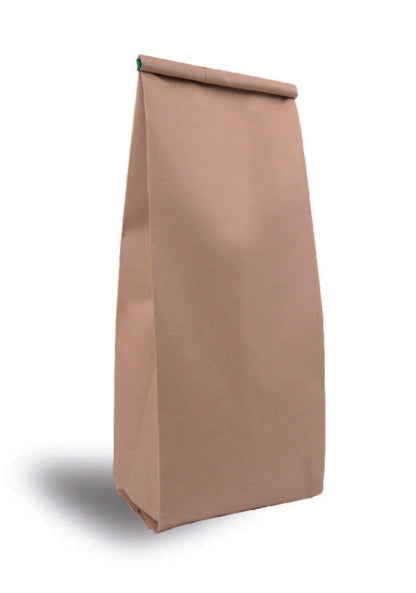 OTTO&ONE kraft gusseted pouch – standing angled view