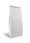 Matte White Gusseted Bag