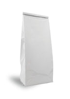 Matte White Gusseted Bag